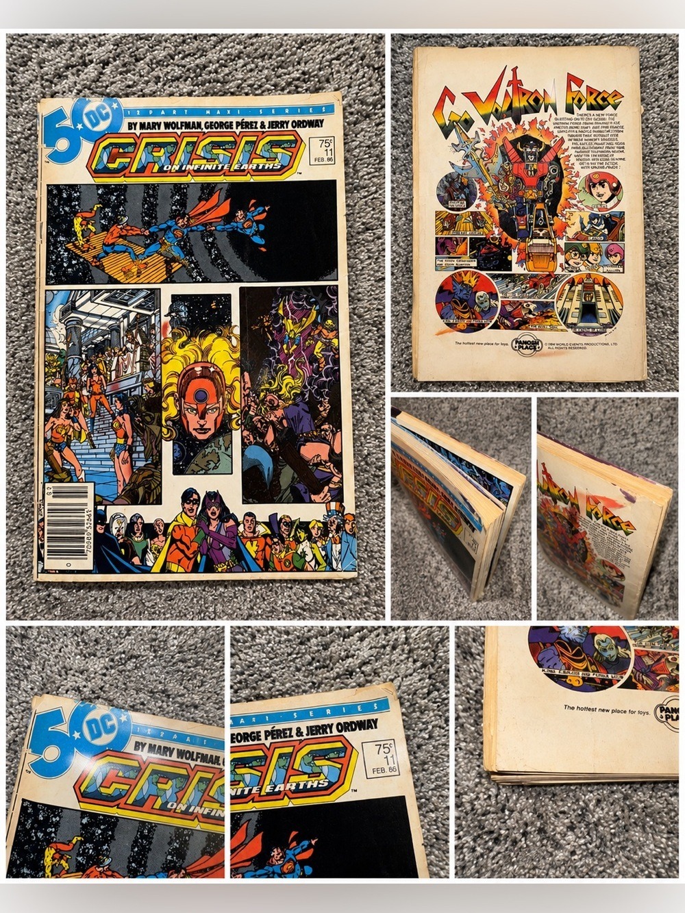DC Comics Crisis on Infinite Earths #11 Comic Book - Blue/Red